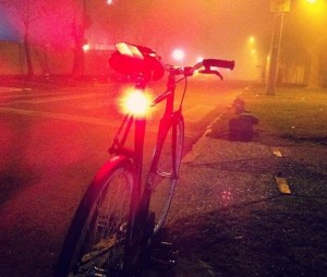 Luz roja trasera para bicicleta