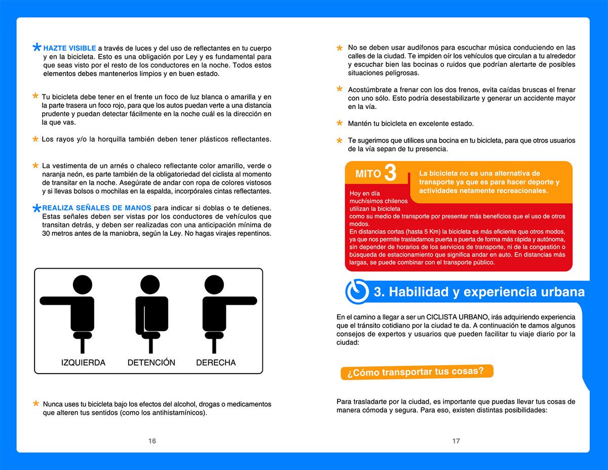 Página de muestra del Manual del Ciclista Urbano