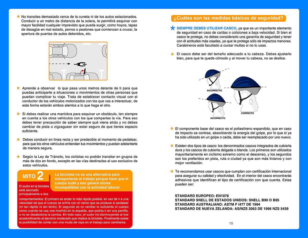 Páginas de muestra del Manual del Ciclista Urbano