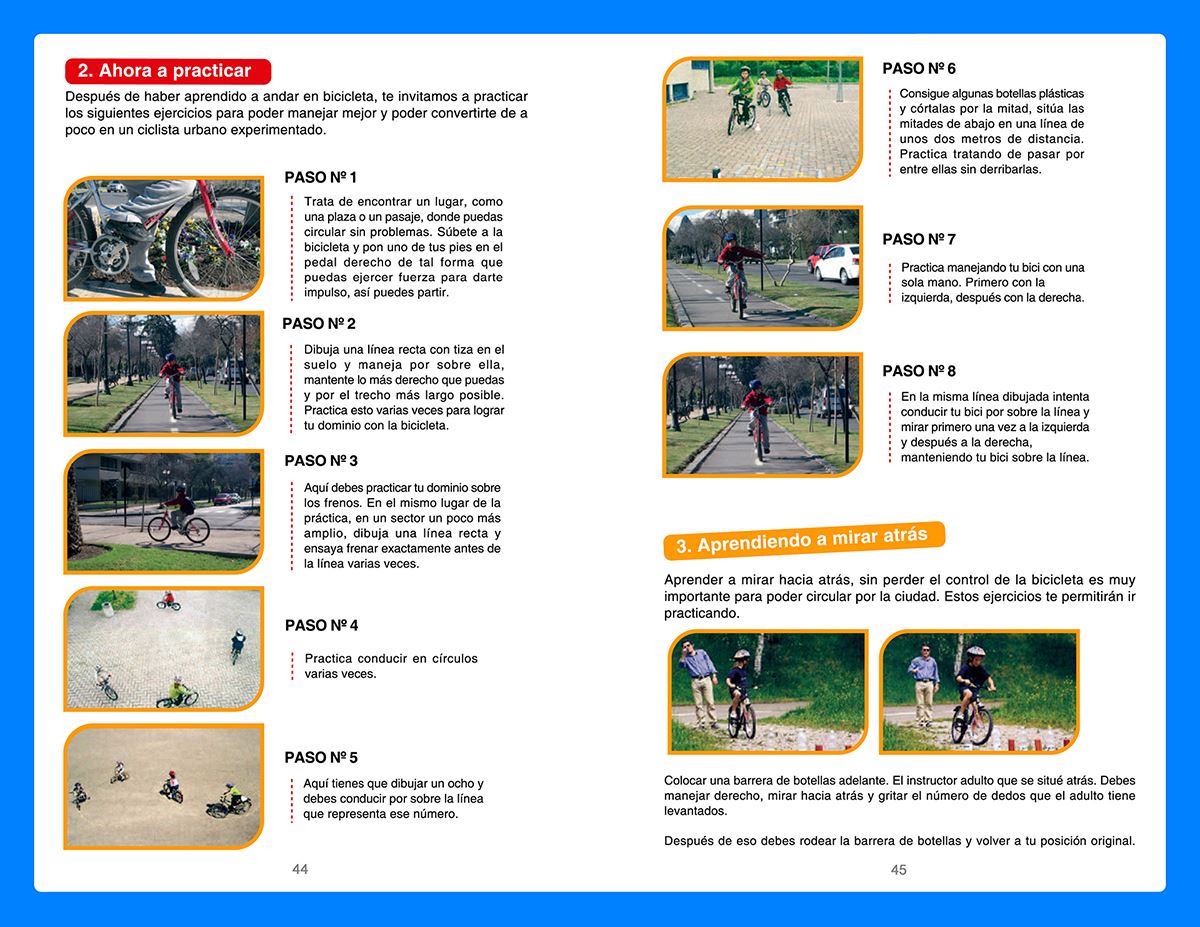 Páginas de muestra del Manual del Ciclista Urbano