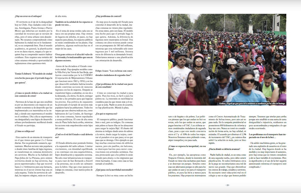 Interior de Revista Pedalea, La ciudad de la furia (2)