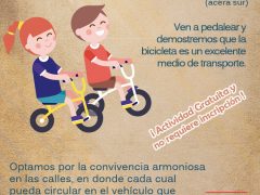 afiche cicletada Ñuñoa